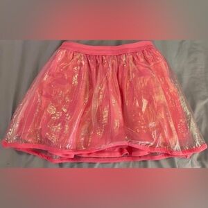 Girls Pink Tulle Skirt size 6X